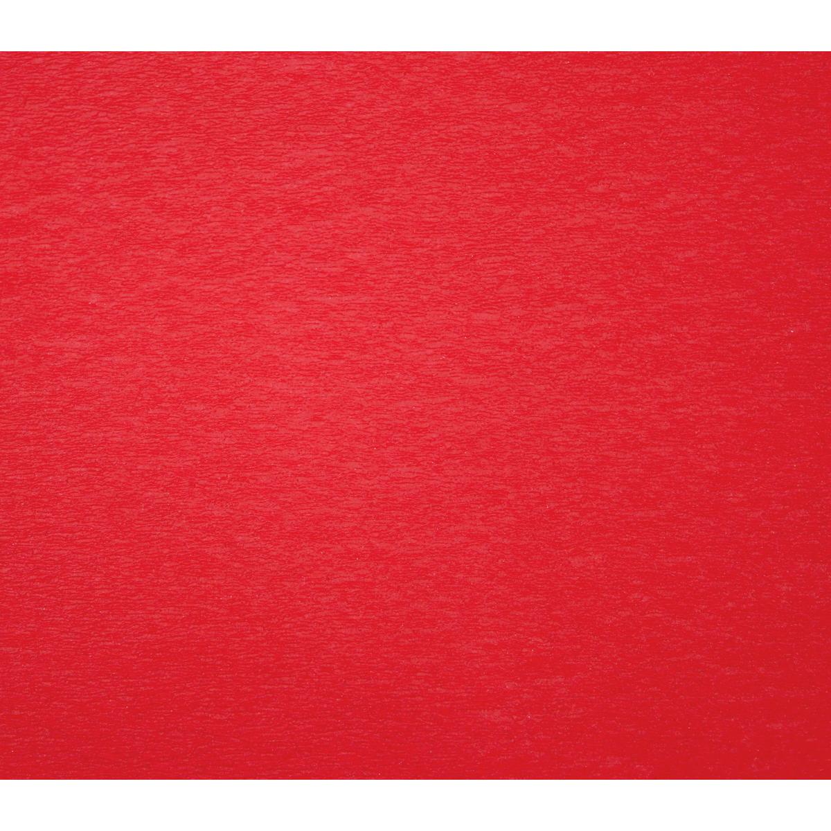 Crépon rouge feuille 50 x 200 cm