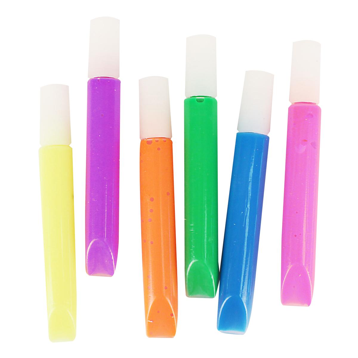 Stylos peinture 3D couleurs fluo 10,5 ml x 6 pcs