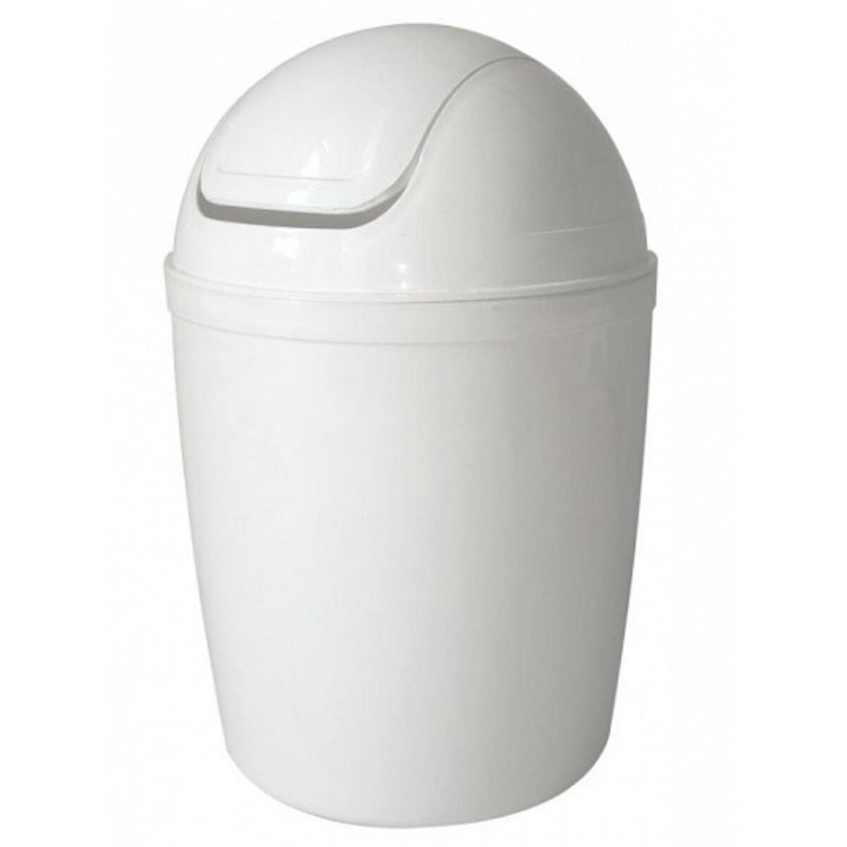 Mini-poubelle - 1.3 L - Différents modèles - Blanc