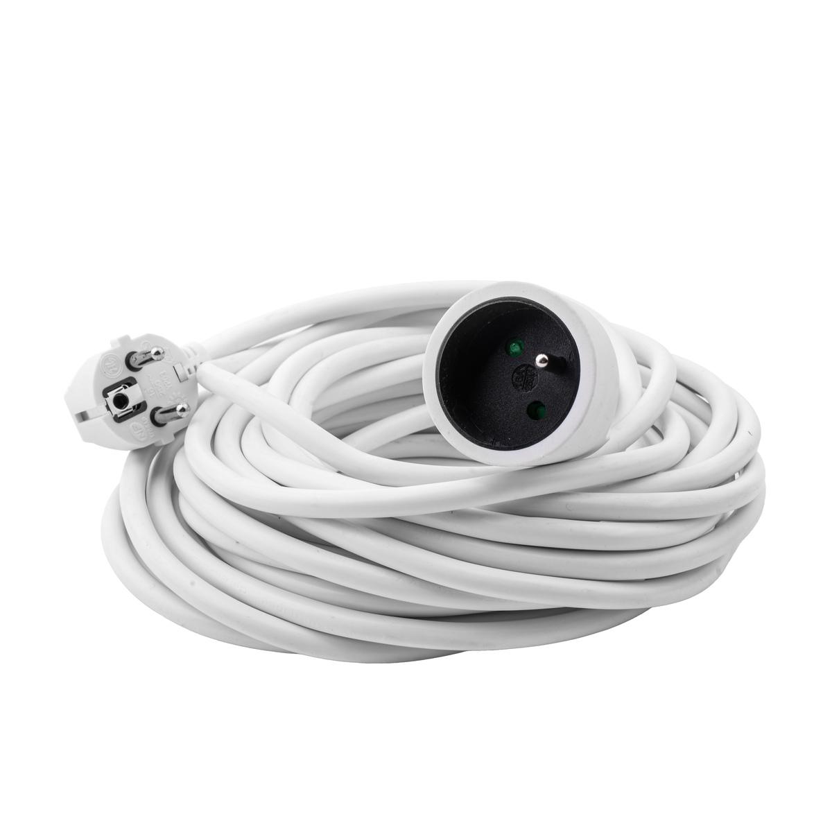 Rallonge électrique - L 10 m - Blanc