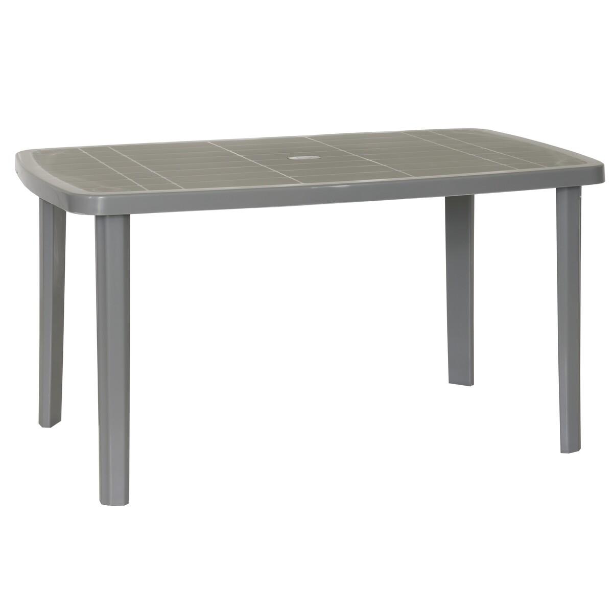 Table rectangulaire - 137 x 85 X H 72 cm - Gris