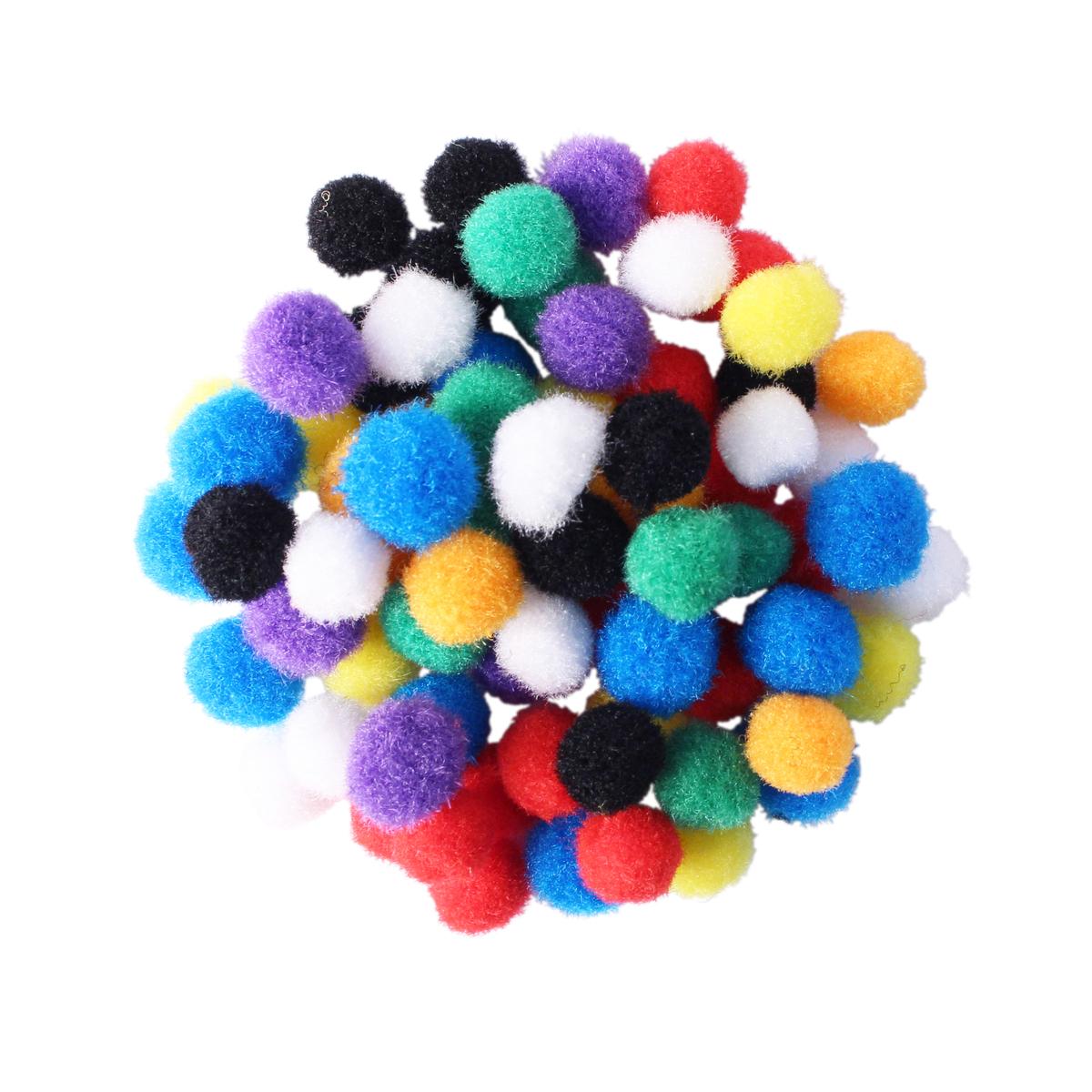 Mini pompons vifs 0,8 cm x 200 pcs