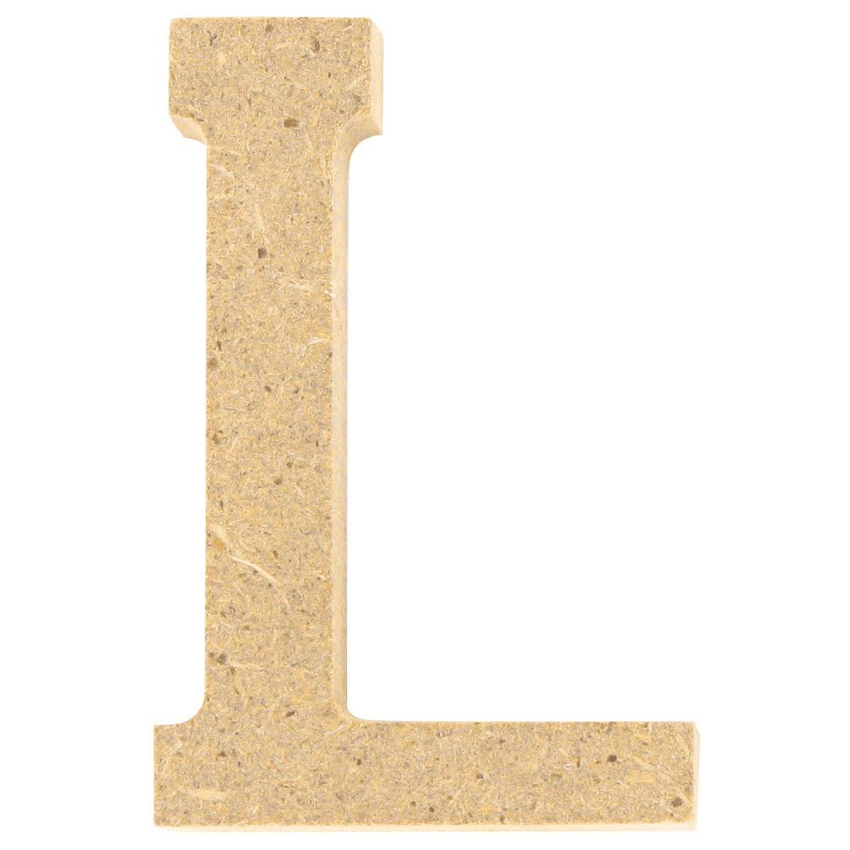 Lettre L MDF 5 x 1,2 cm