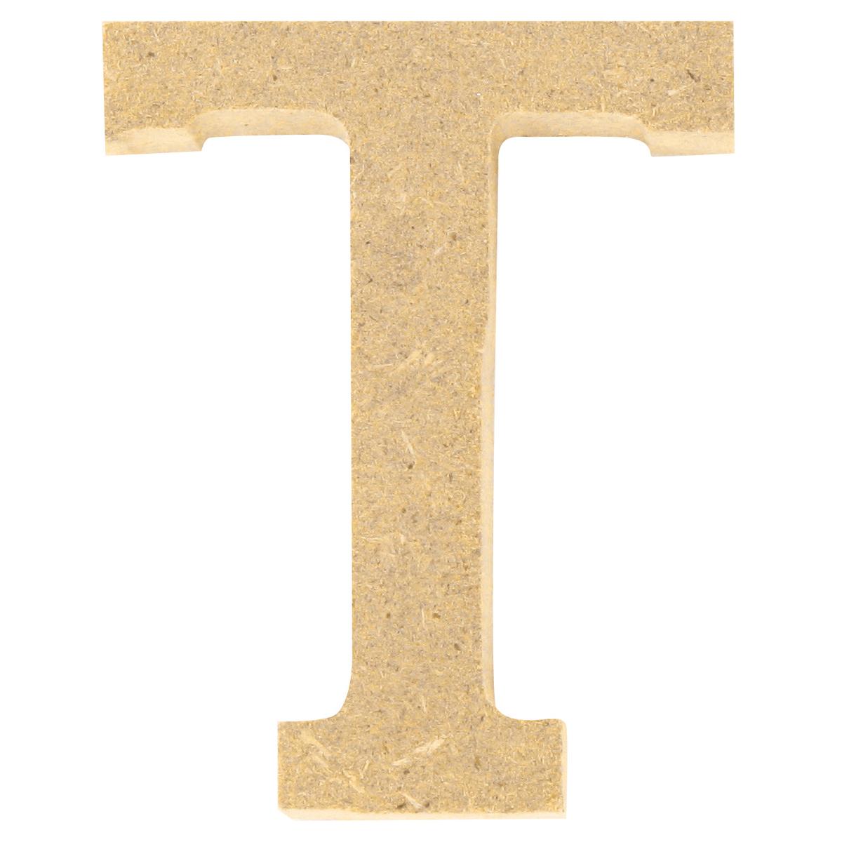 Lettre T MDF 5 x 1,2 cm