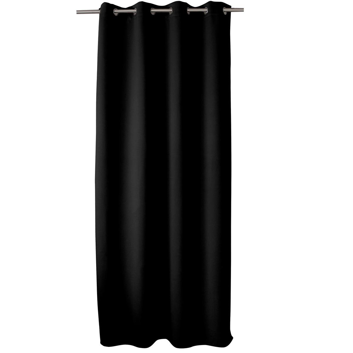 Panneau à œillets - 100% polyester - 140 x 240 cm - Noir
