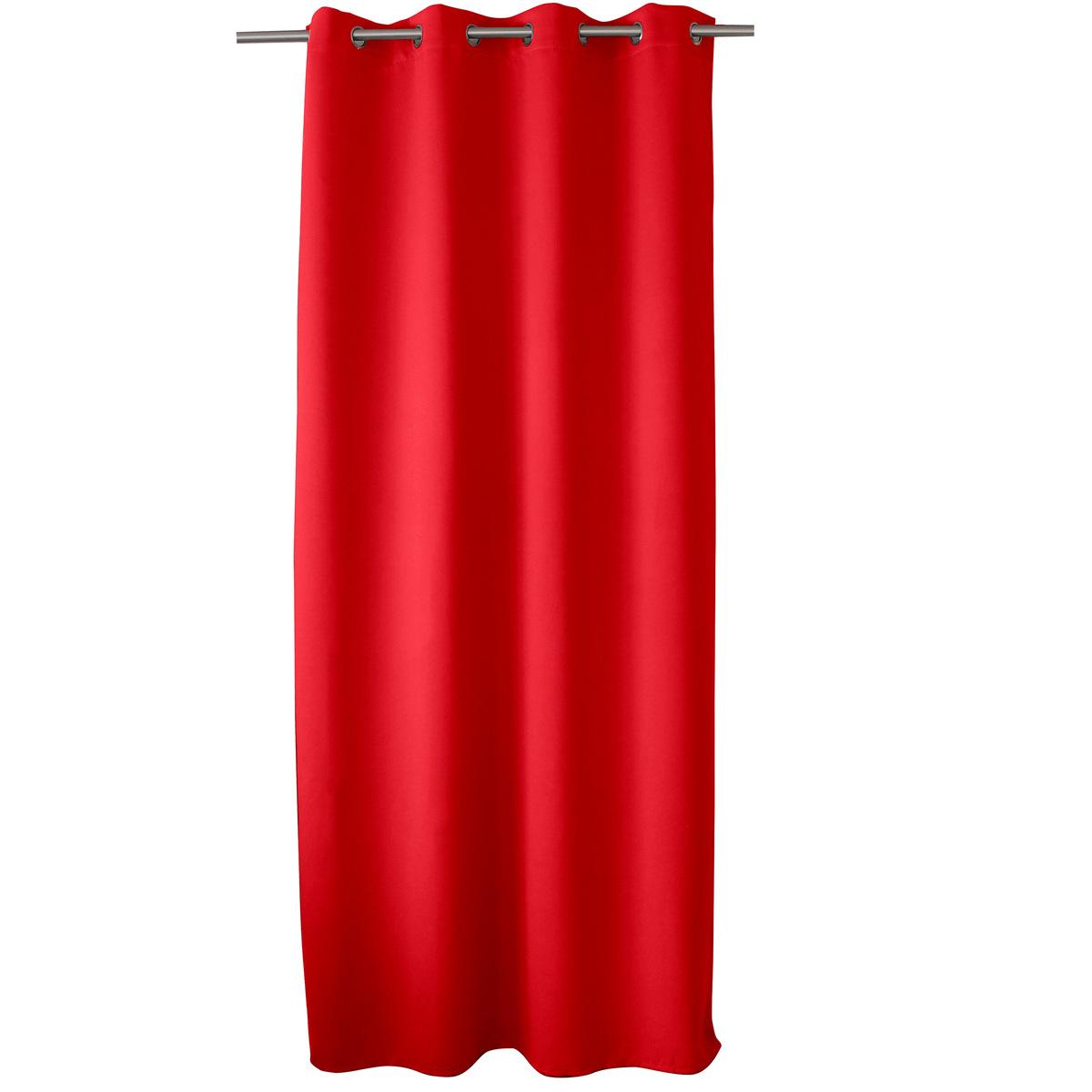 Panneau à œillets - 100% polyester - 140 x 240 cm - Rouge