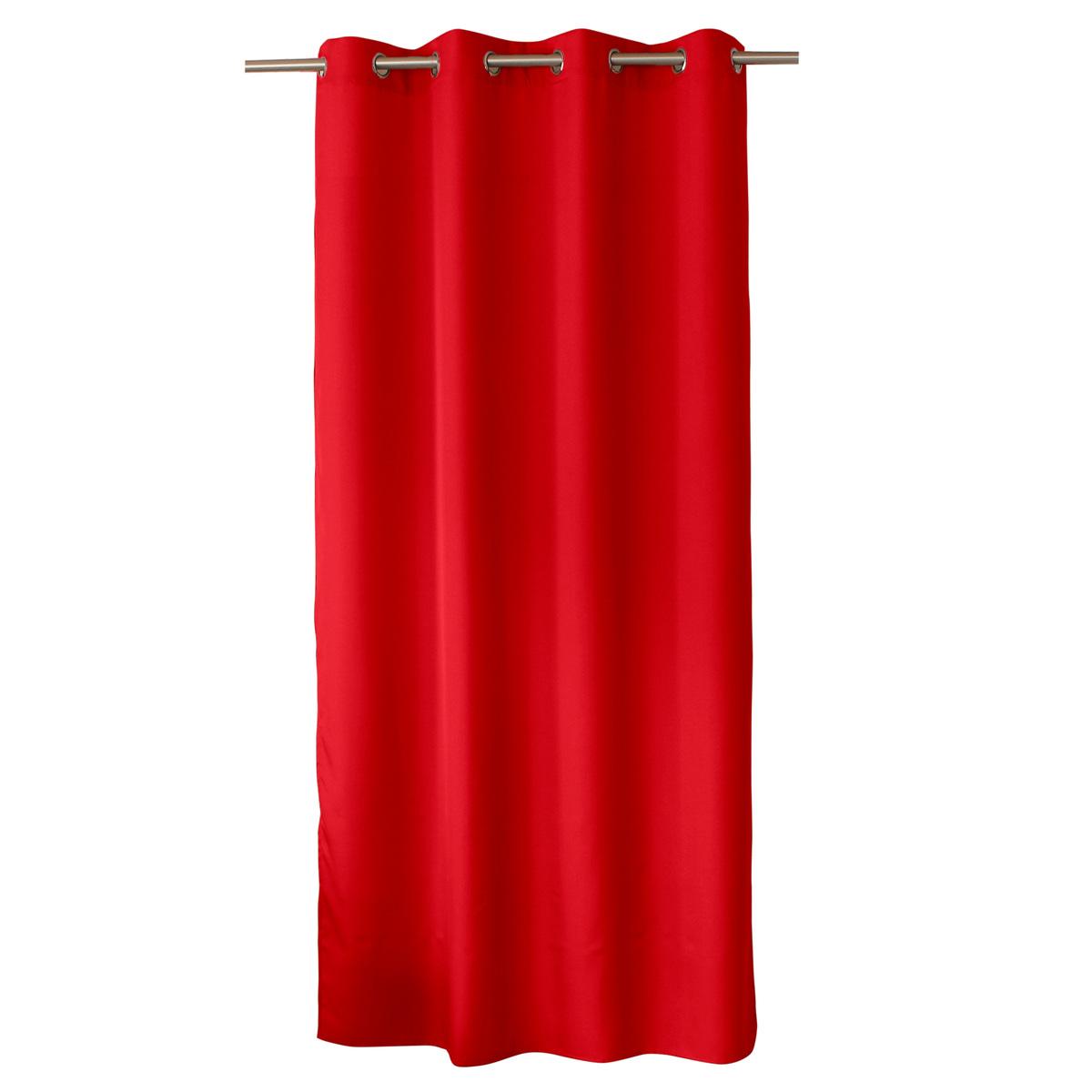 Panneau à œillets - 100% polyester - 140 x 240 cm - Rouge