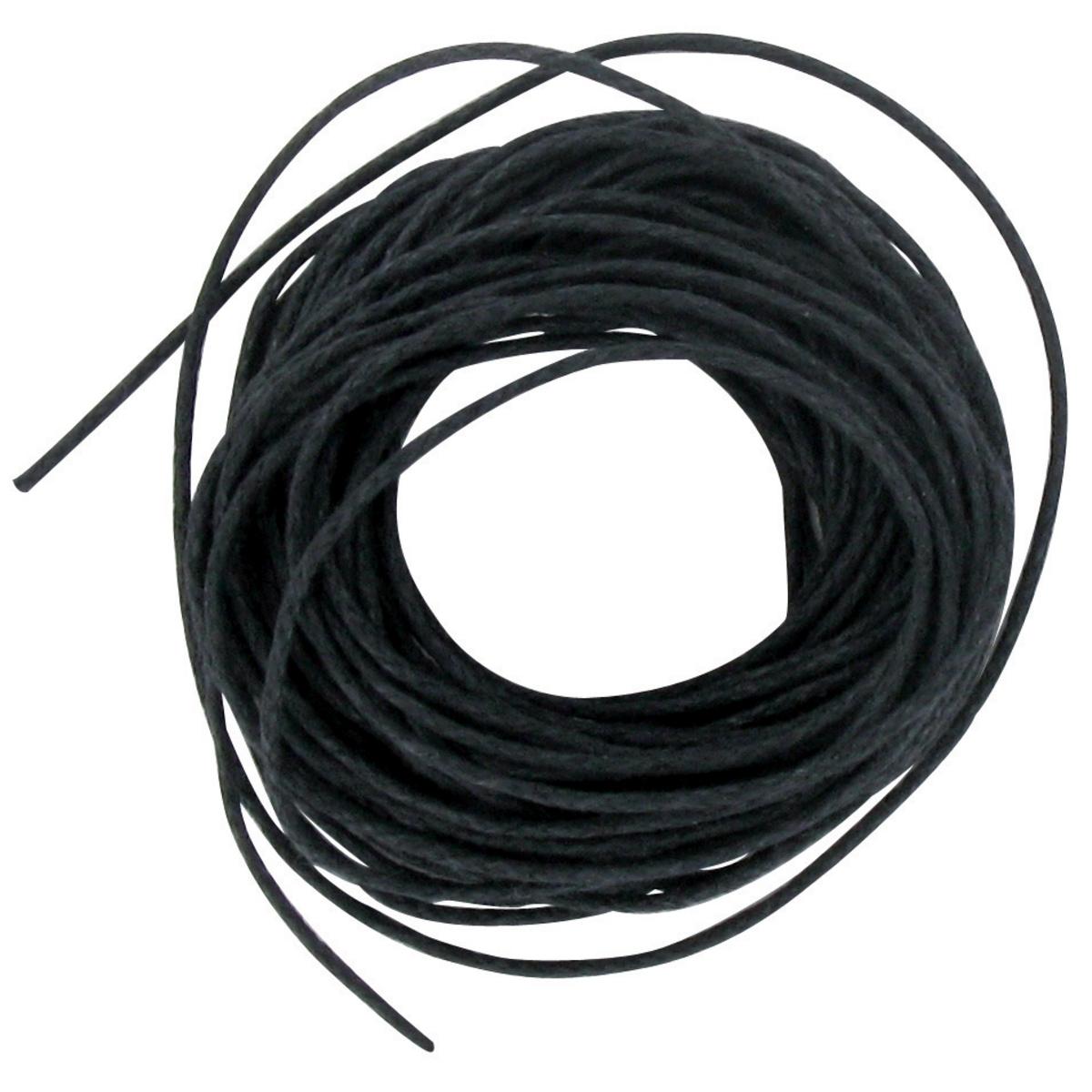 Coton ciré noir 1 mm x 5 m