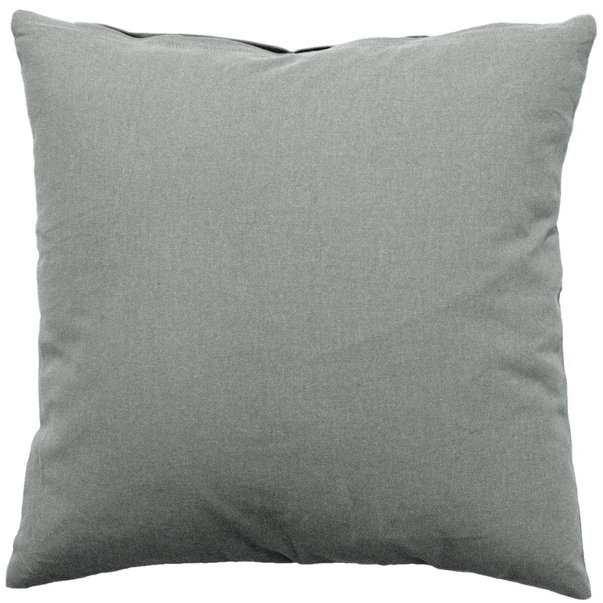 Coussin -  coton - 60 x 60 cm -  Gris