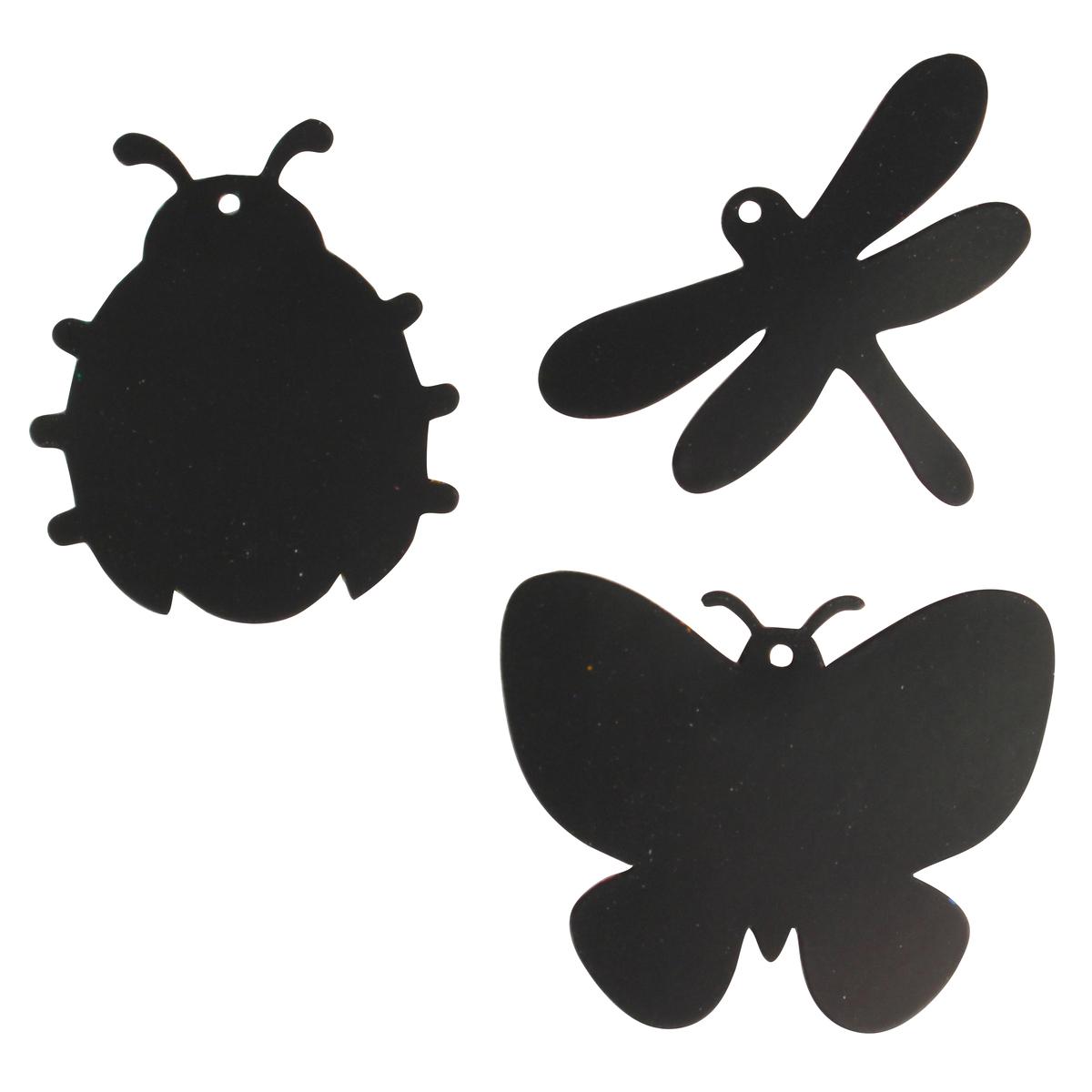 Kit insectes à gratter 2 x 3 formes 8 cm x 6 pcs
