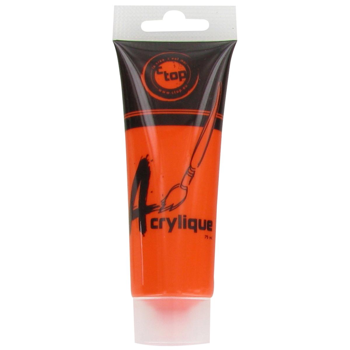 Peinture acrylique mate orange 75 ml