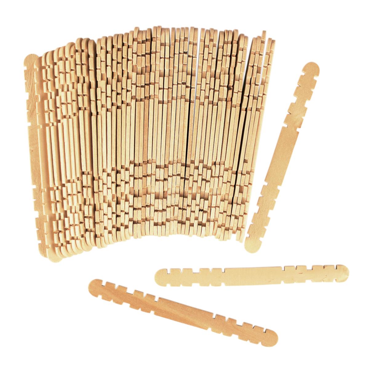 Bâtons de constructions bois 11,4 x 1 cm x 50 pcs