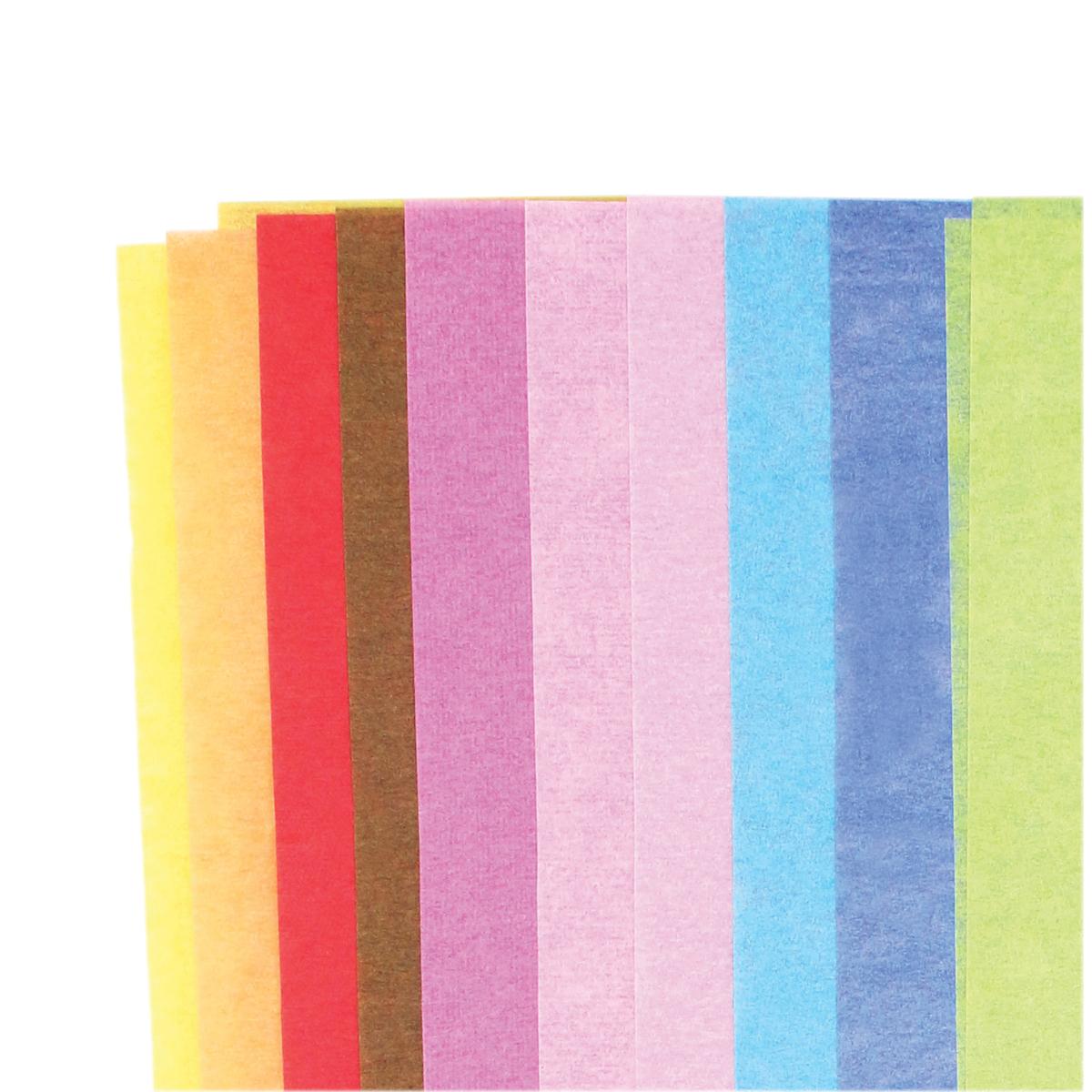 Méga pack papier de soie coloris vifs  66 x 50 cm x 10 pcs