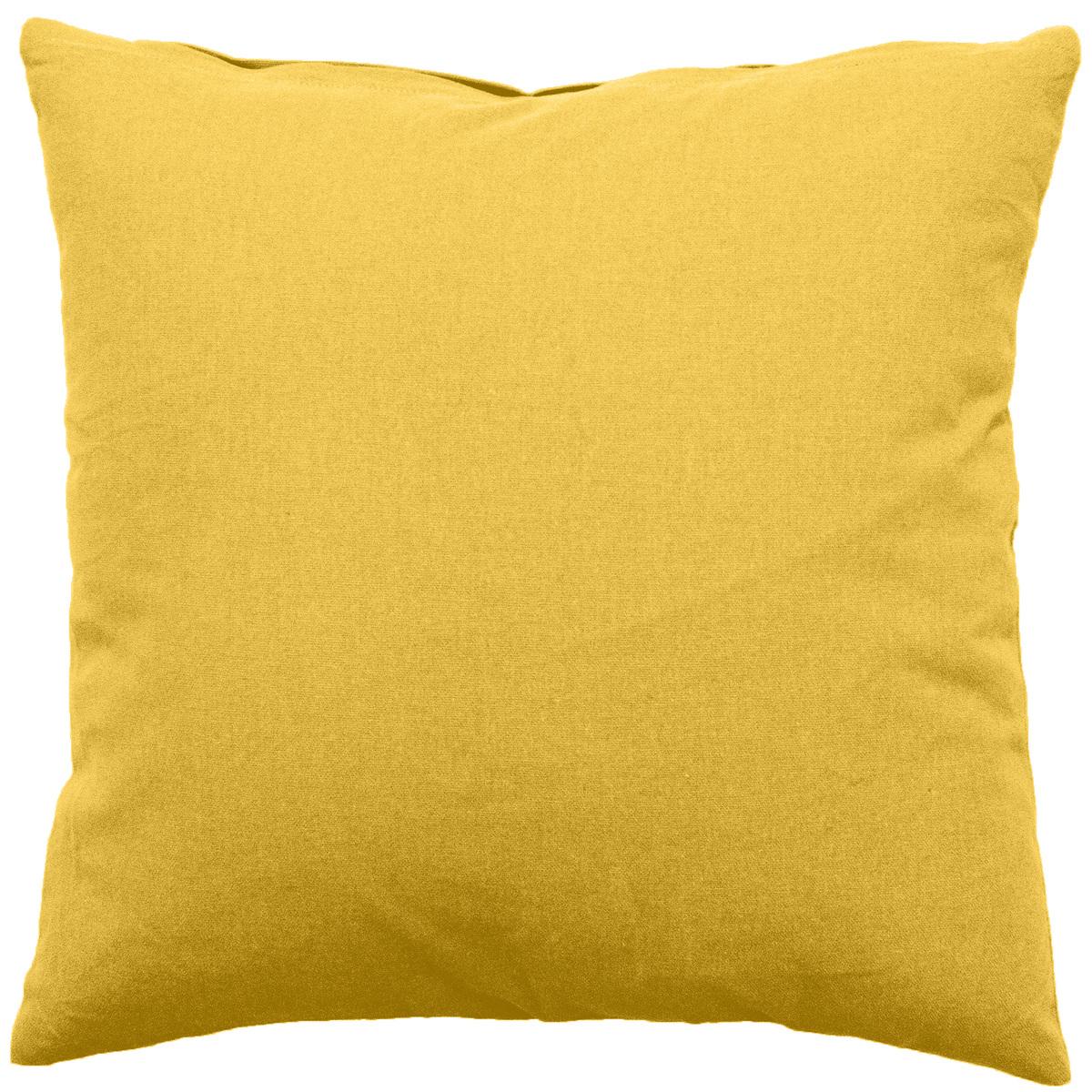 Coussin déhoussable 60 x 60 cm coloris jaune