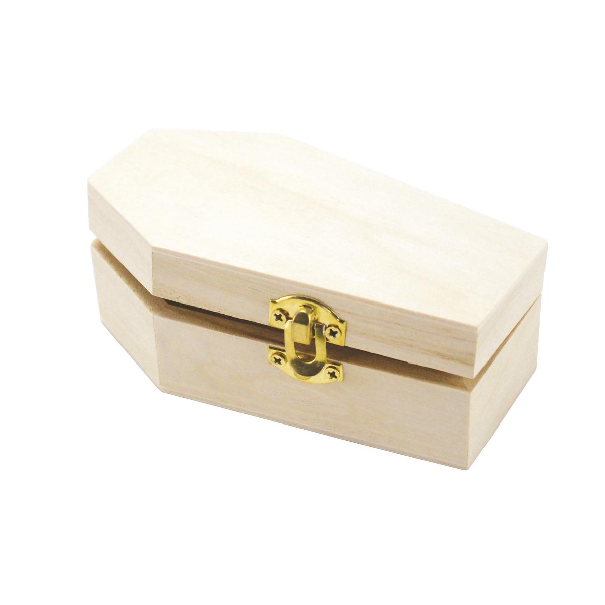 Cercueil bois 11,5 x 6,5 x 4,3 cm