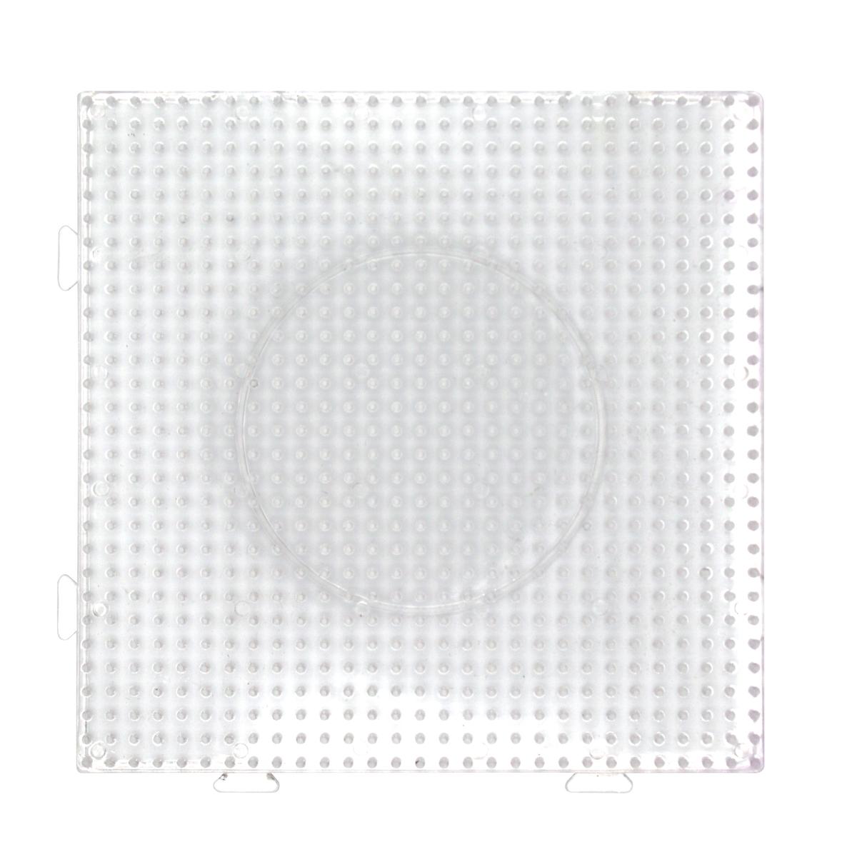 Plaque transparente perles à repasser assemblable 14 x 14 cm