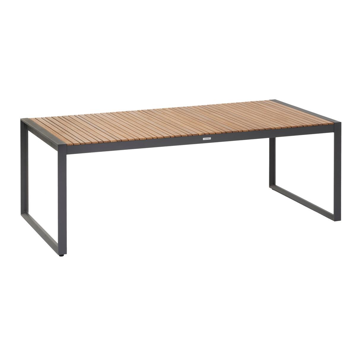 Table Lensia - 95 x L 213.5 x H 74 cm - Gris - HESPERIDE