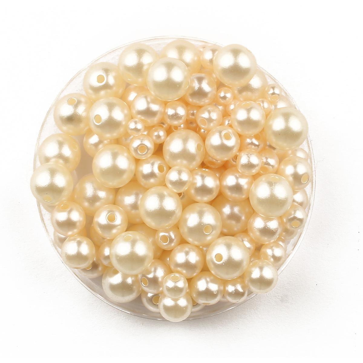 Perles acrylique nacrées rondes 0,4 à 1 cm x 10 g