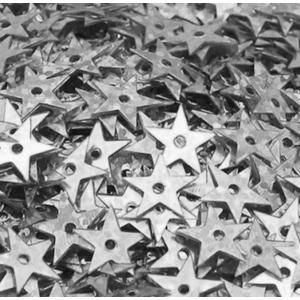 Sequins étoiles argentées 0,5 cm x 50 g