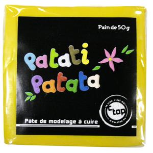 Patati Patata pâte polymère jaune 50 g