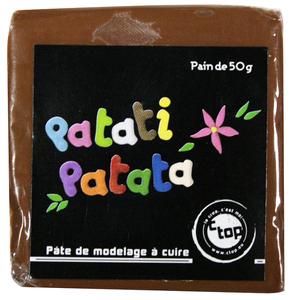 Patati Patata pâte polymère marron 50 g