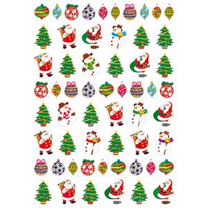 Gommettes motifs Noël 2 à 3 cm x 116 pcs