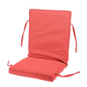 Coussin assise et dossier - 40 x 90 cm - Rouge - MOOREA
