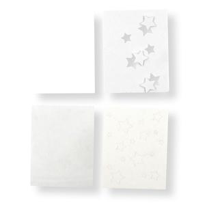 Carte double shaker étoiles, pour cartes à paillettes 11 x 14 cm