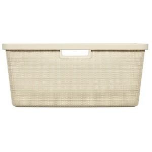 Panier à linge en plastique recyclé 46 L - Lin - CURVER