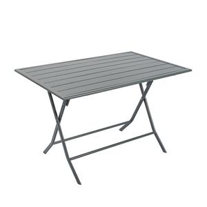 Table pliante Step - L 110 x l 70 x H 71 cm - Anthracite - MOOREA