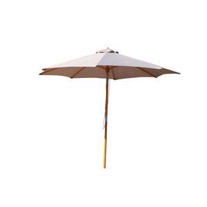 Parasol Thémis - ø 270 x H 250 cm - Taupe - MOOREA