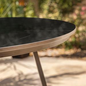 Table ronde Aloé - ø 75 cm - Noir - MOOREA