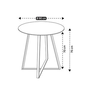 Table ronde Aloé - ø 75 cm - Noir - MOOREA