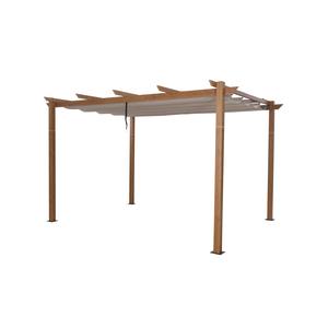 Pergola Dara - 3 x L 4 m - Taupe