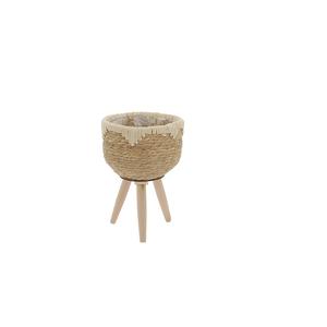 Cache-pot - ø 19 x H 59 cm - Beige