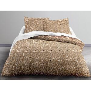 Parure de lit en coton léopard - 220 x 240 cm - Beige