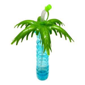Gobelet palmier - H 28 cm - Bleu