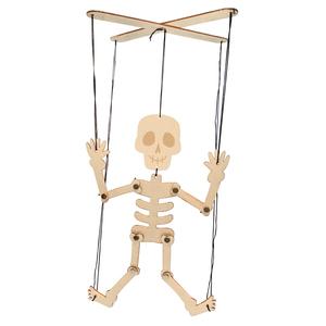 Marionnette squelette bois à assembler 19 x 28 cm x 12 pcs