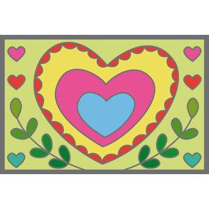 Kit cartes à gratter cœurs, 10 x 15 cm x 3 pcs