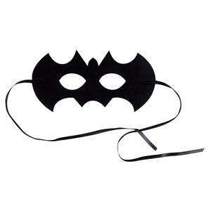 Masque chauve-souris feutrine cordelette satin 21 x 10 x 0,3