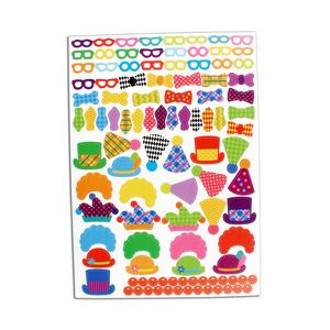 Gommettes crazy clown de 0,8 à 4,7 cm x 288 pcs