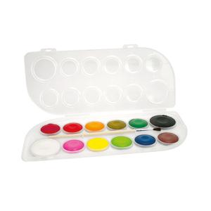 Boîte de peinture à l'eau 12 couleurs + 1 pinceau