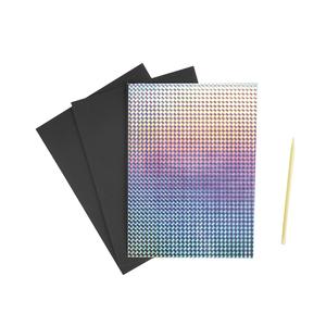 Kit cartes à gratter holographique, 14,1 x 19 cm x 2 pcs