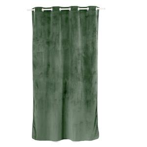 Rideau à œillets en velours - 140 x 240 cm - Vert argile