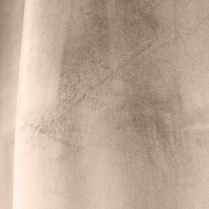 Rideau à œillets en velours - 140 x 240 cm - Beige