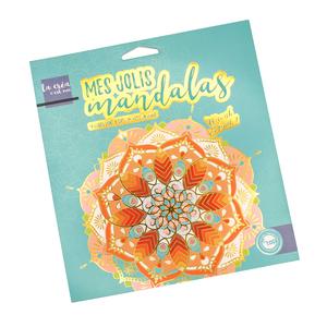 Carnet de coloriage thème mandala foil 190 x 205 mm x 16p