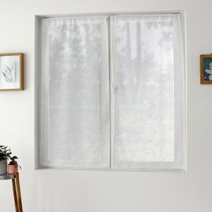 Paire de vitrages Galet - 60 x 90 cm - Blanc