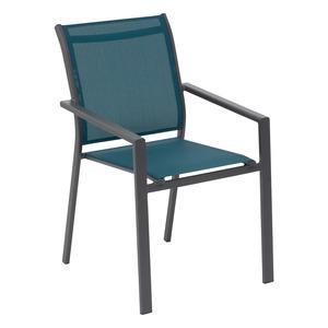 Fauteuil Essentia - 63 x L 56 x H 88 cm - Bleu - HESPERIDE