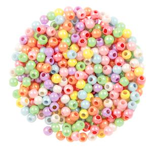 Perles acrylique nacrées rondes 0,6 cm x 10 g