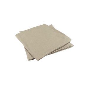 2 serviettes de table effet lin - 40 x 40 cm - Beige - K.KOON
